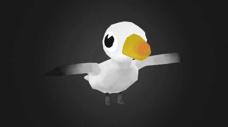 Low Poly Toon Birds Package  Low-poly 3D model_11