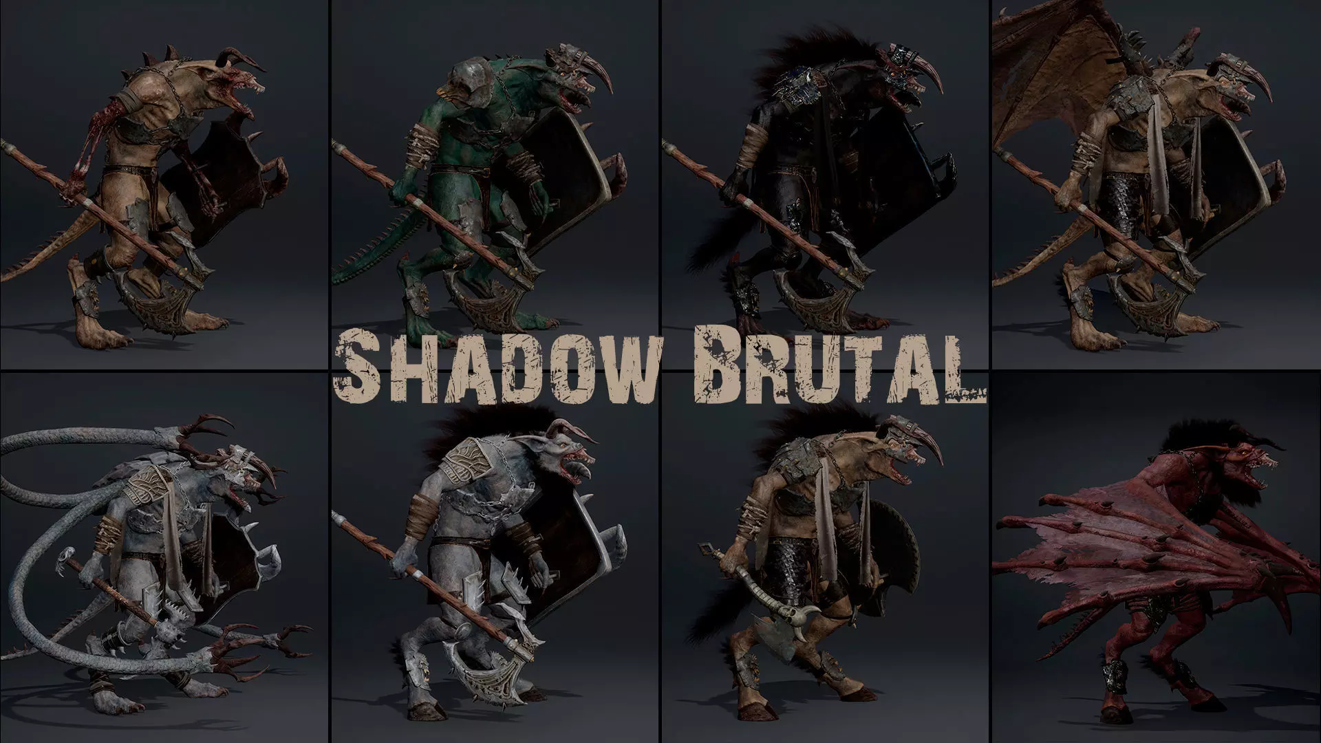 Shadow Brutal Low-poly 3D model_0