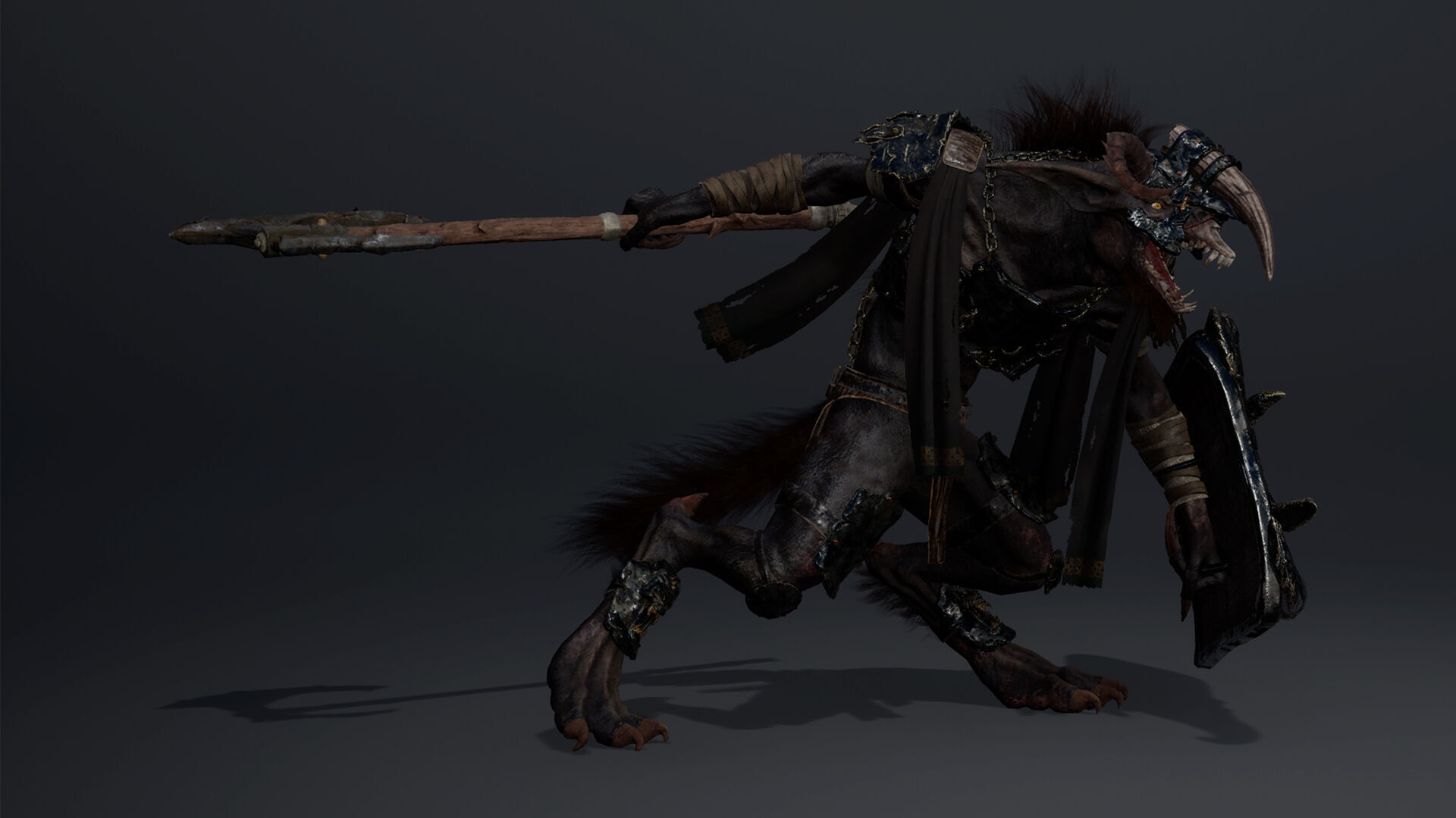 Shadow Brutal Low-poly 3D model_15