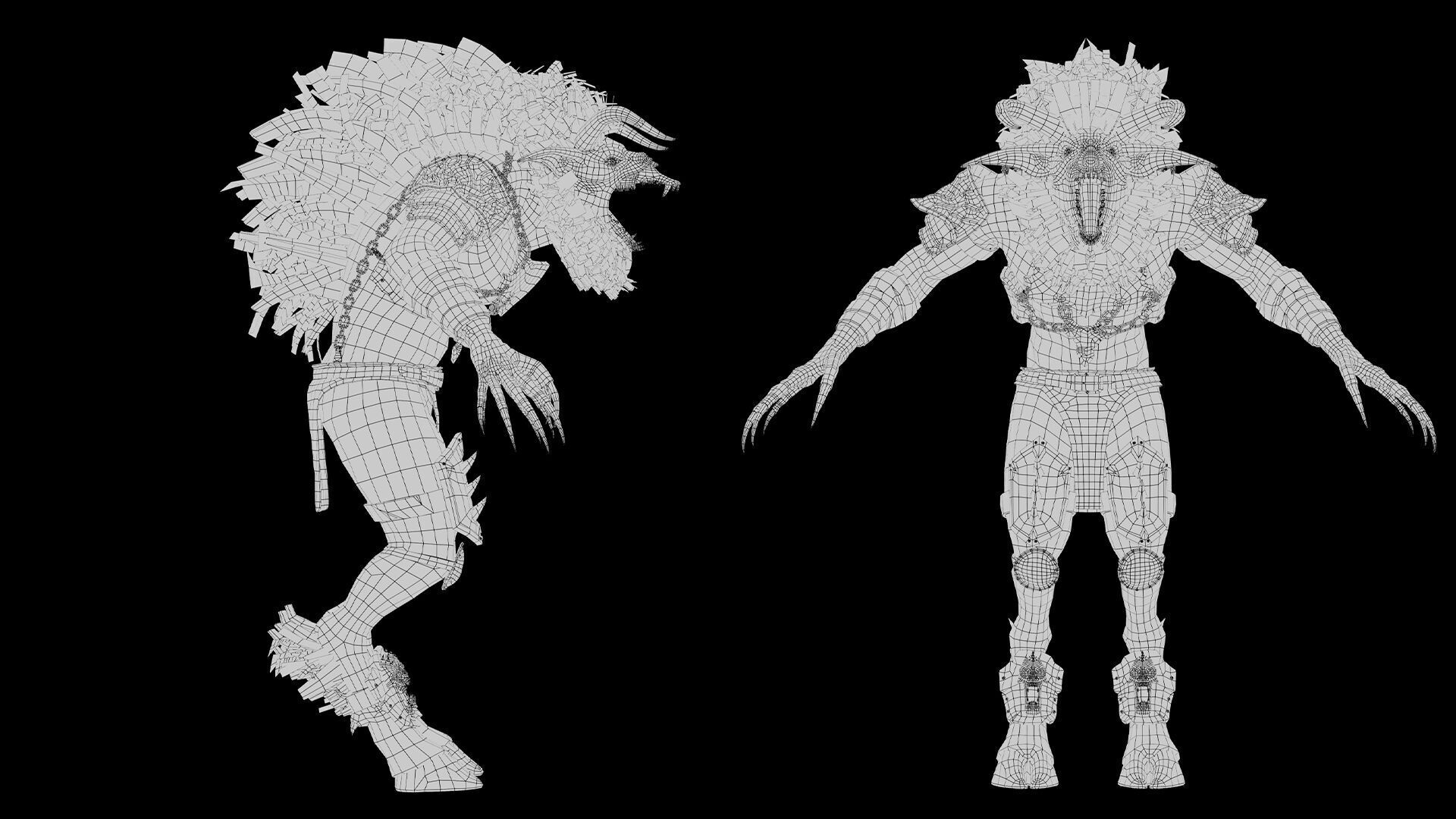 Shadow Brutal Low-poly 3D model_48