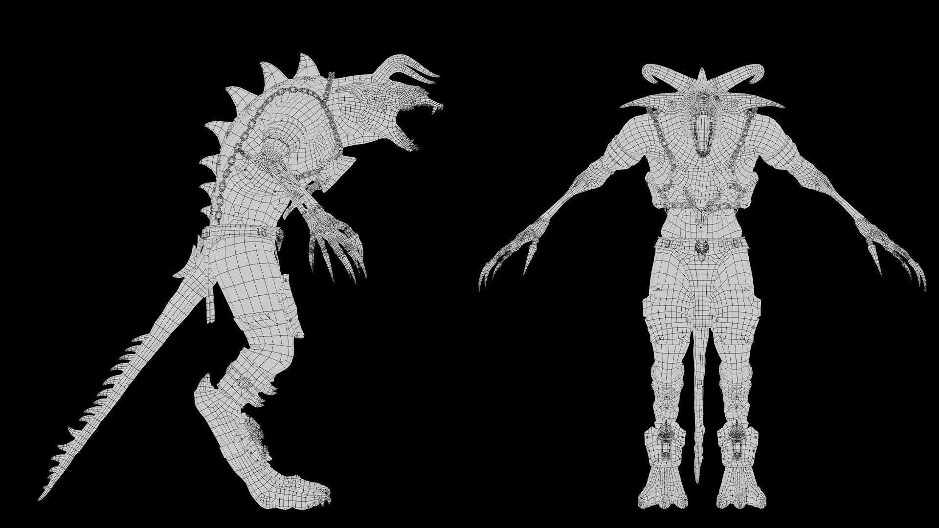 Shadow Brutal Low-poly 3D model_49