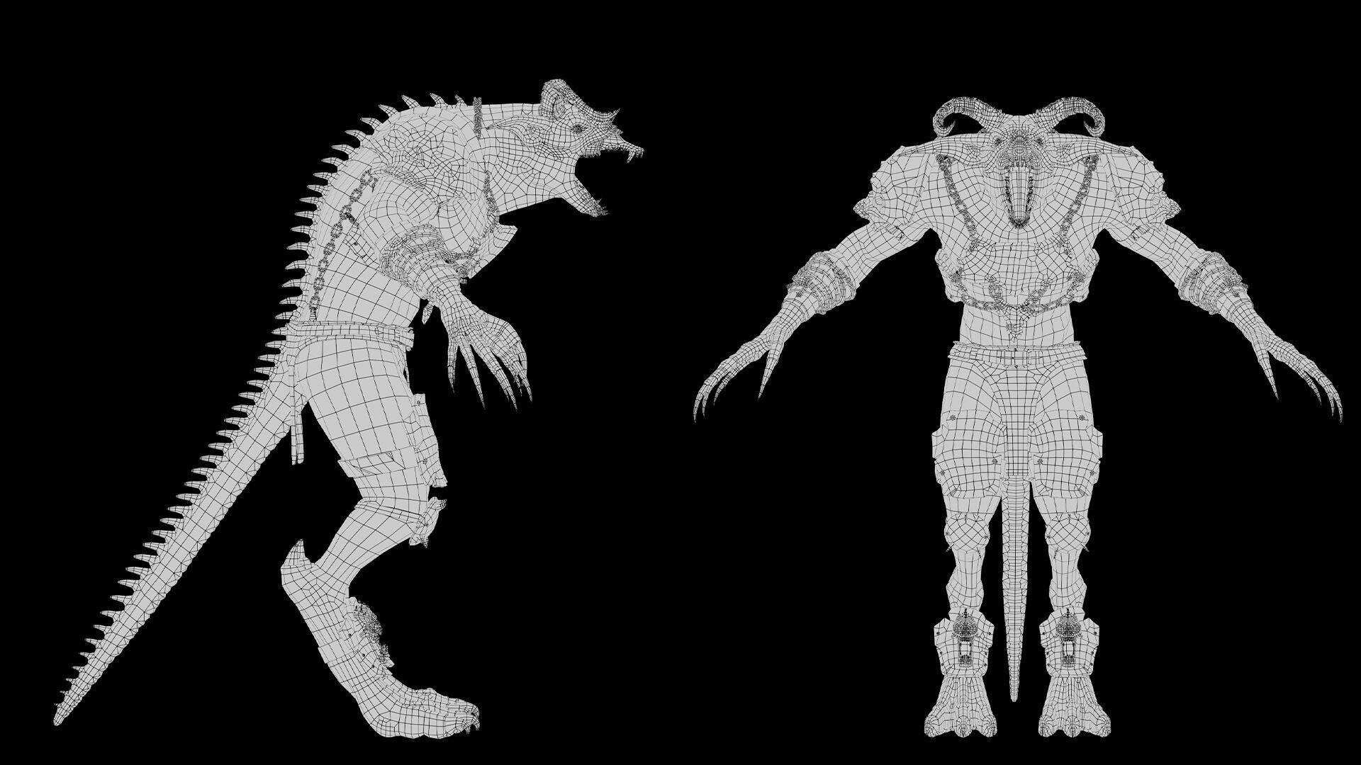 Shadow Brutal Low-poly 3D model_47