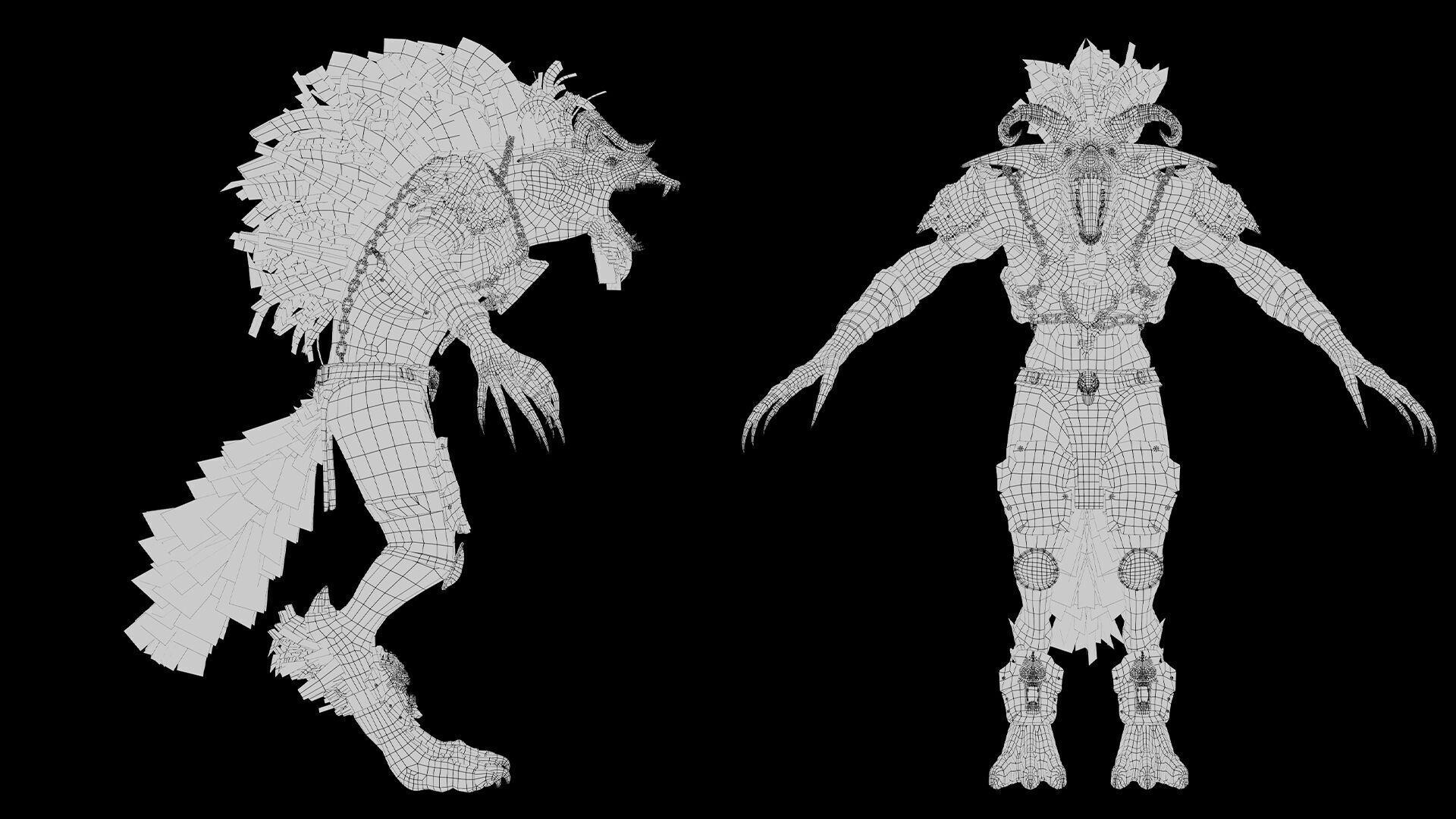 Shadow Brutal Low-poly 3D model_52