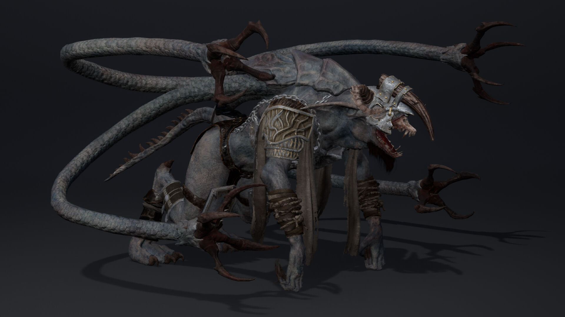 Shadow Brutal Low-poly 3D model_35