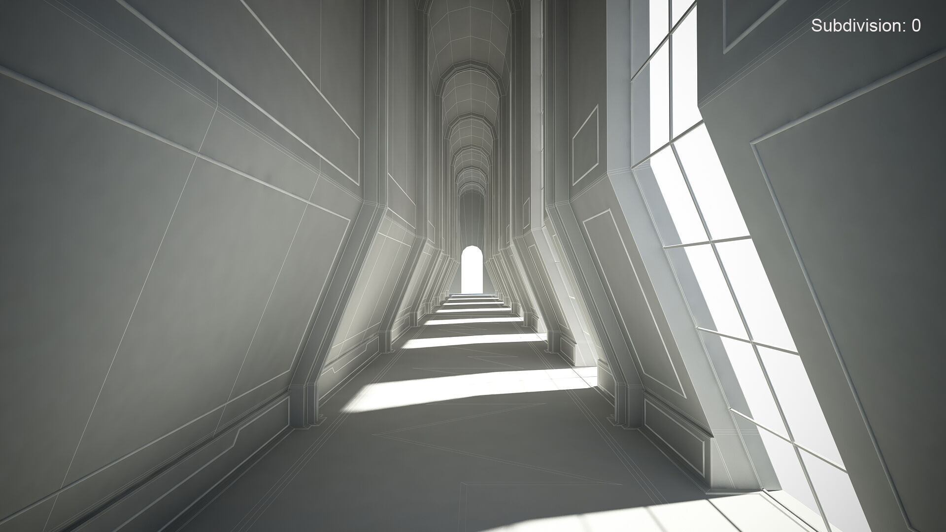 Sci-Fi Corridor 3D model_8