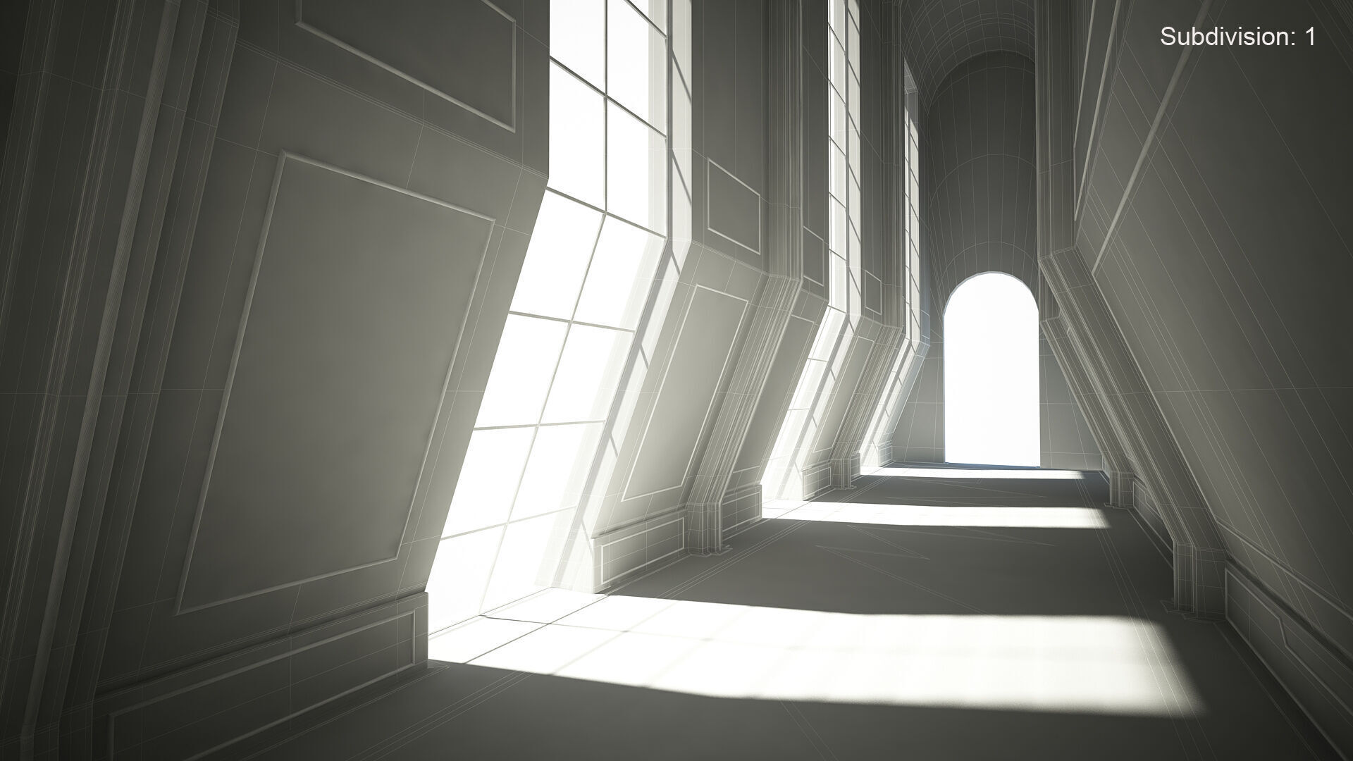 Sci-Fi Corridor 3D model_14