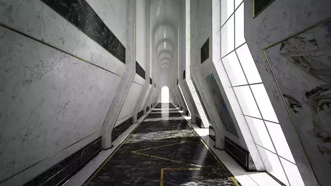 Sci-Fi Corridor 3D model