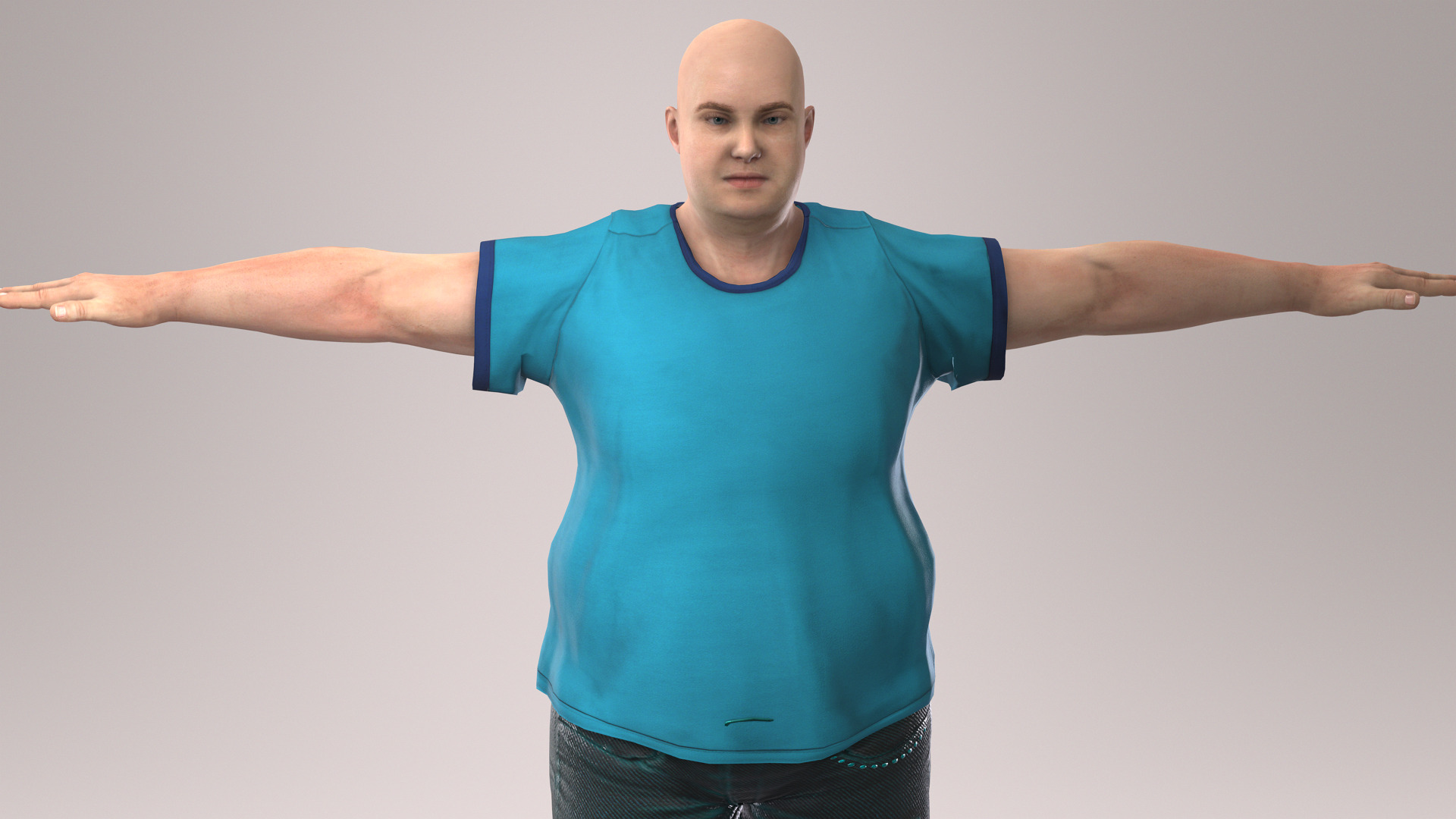  a 3D-rendered overweight male character 3D model_7