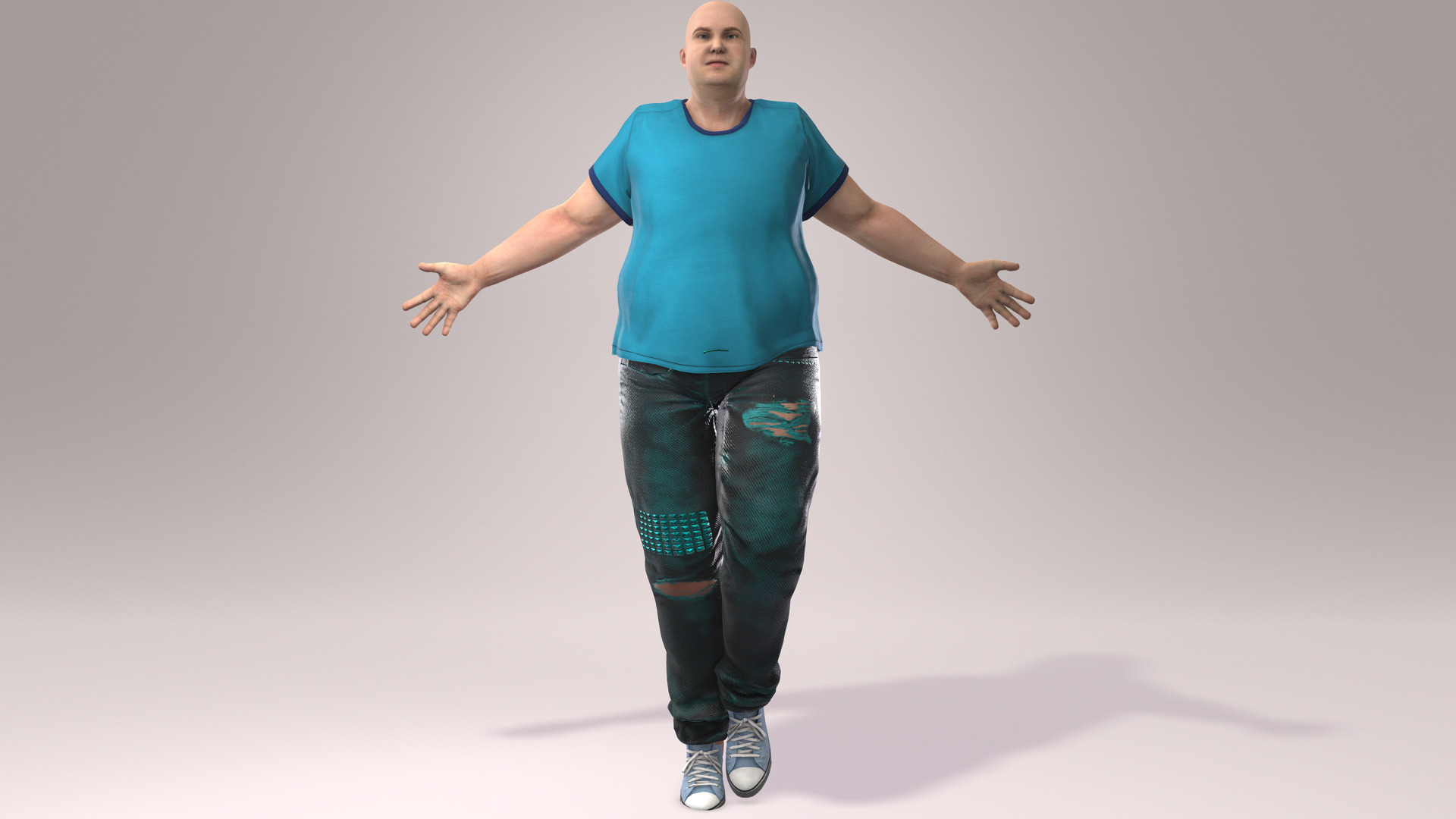  a 3D-rendered overweight male character 3D model_5