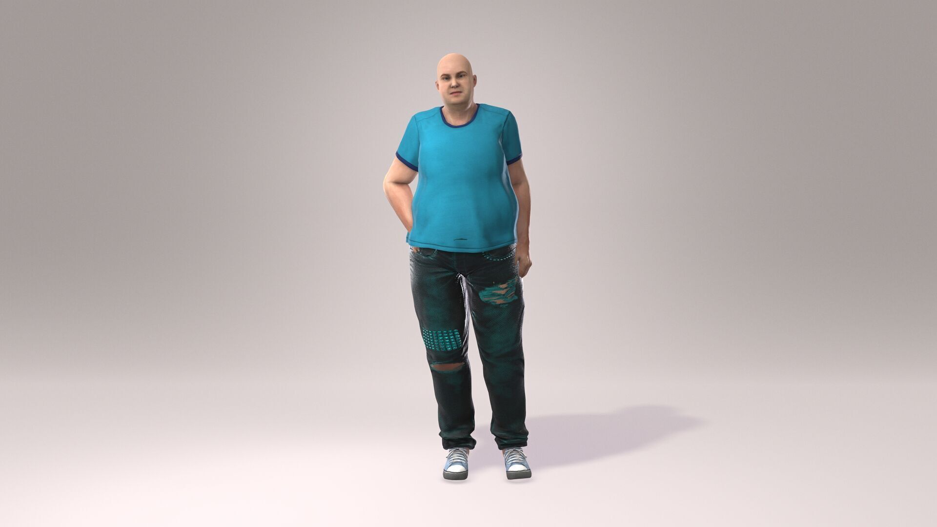  a 3D-rendered overweight male character 3D model_3