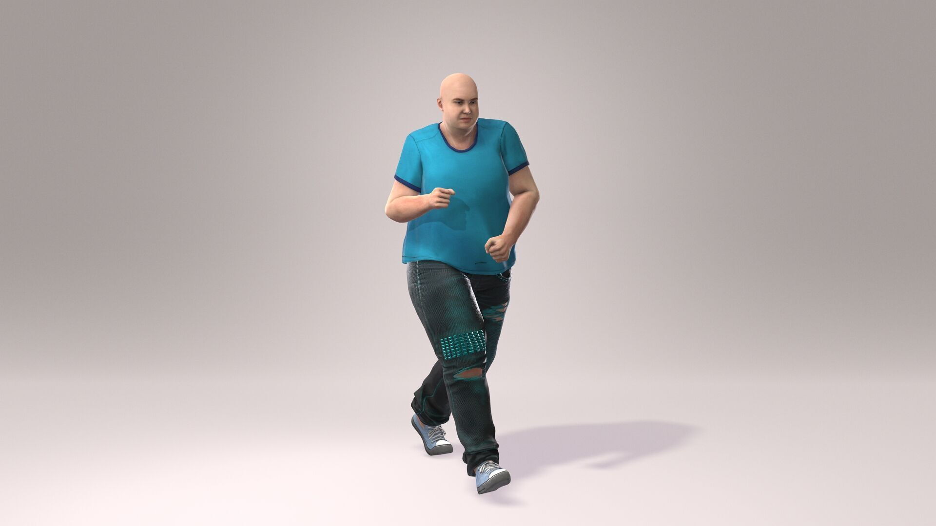  a 3D-rendered overweight male character 3D model_1