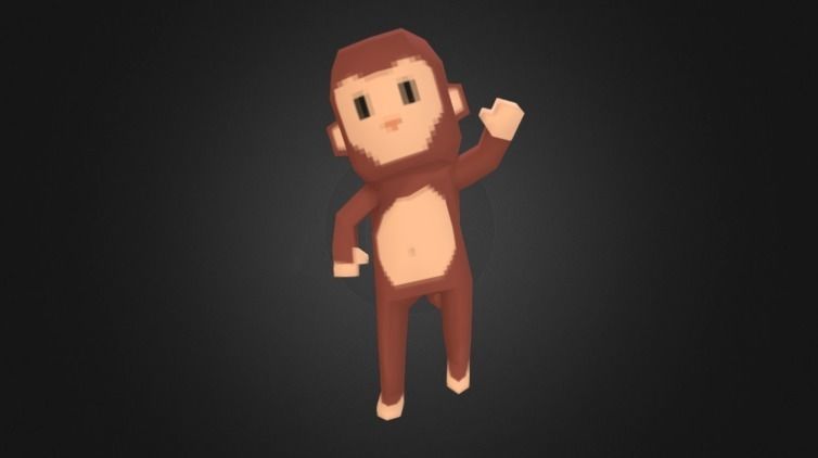 Low Poly Mr Mo Characters Package Low-poly 3D model_1