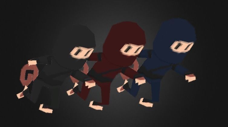 Low Poly Mr Mo Characters Package Low-poly 3D model_5