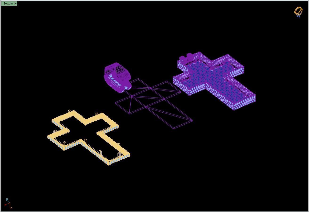 Custom Cross Pendant - Crucifixion Emerald Diamond Cross  3D print model_15