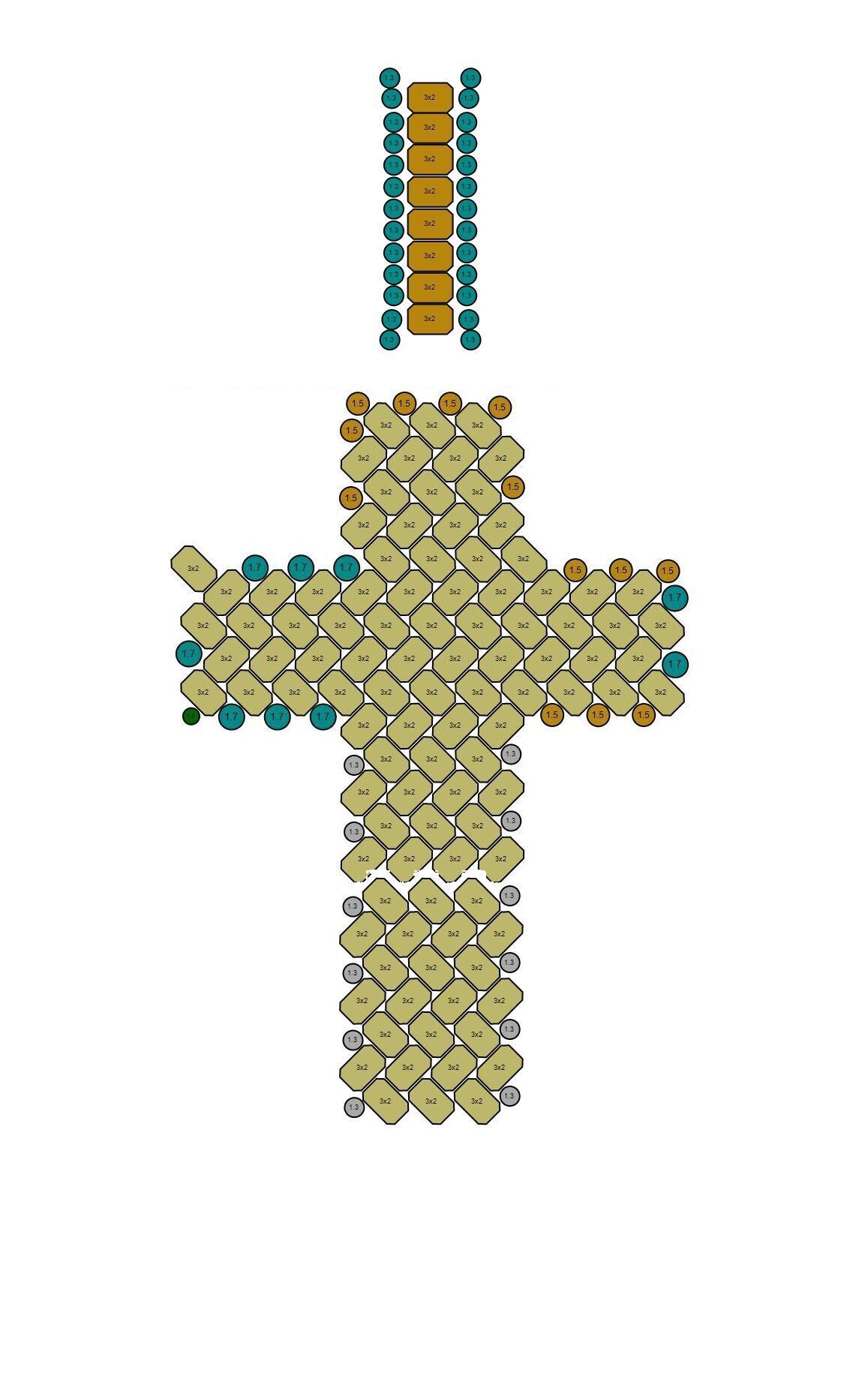 Custom Cross Pendant - Crucifixion Emerald Diamond Cross  3D print model_19