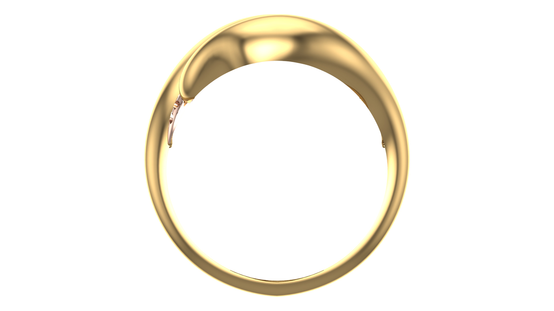 Bold Honeycomb Twist Ring- Lightweight 3D Printable Model-R7-04 3D print model_3