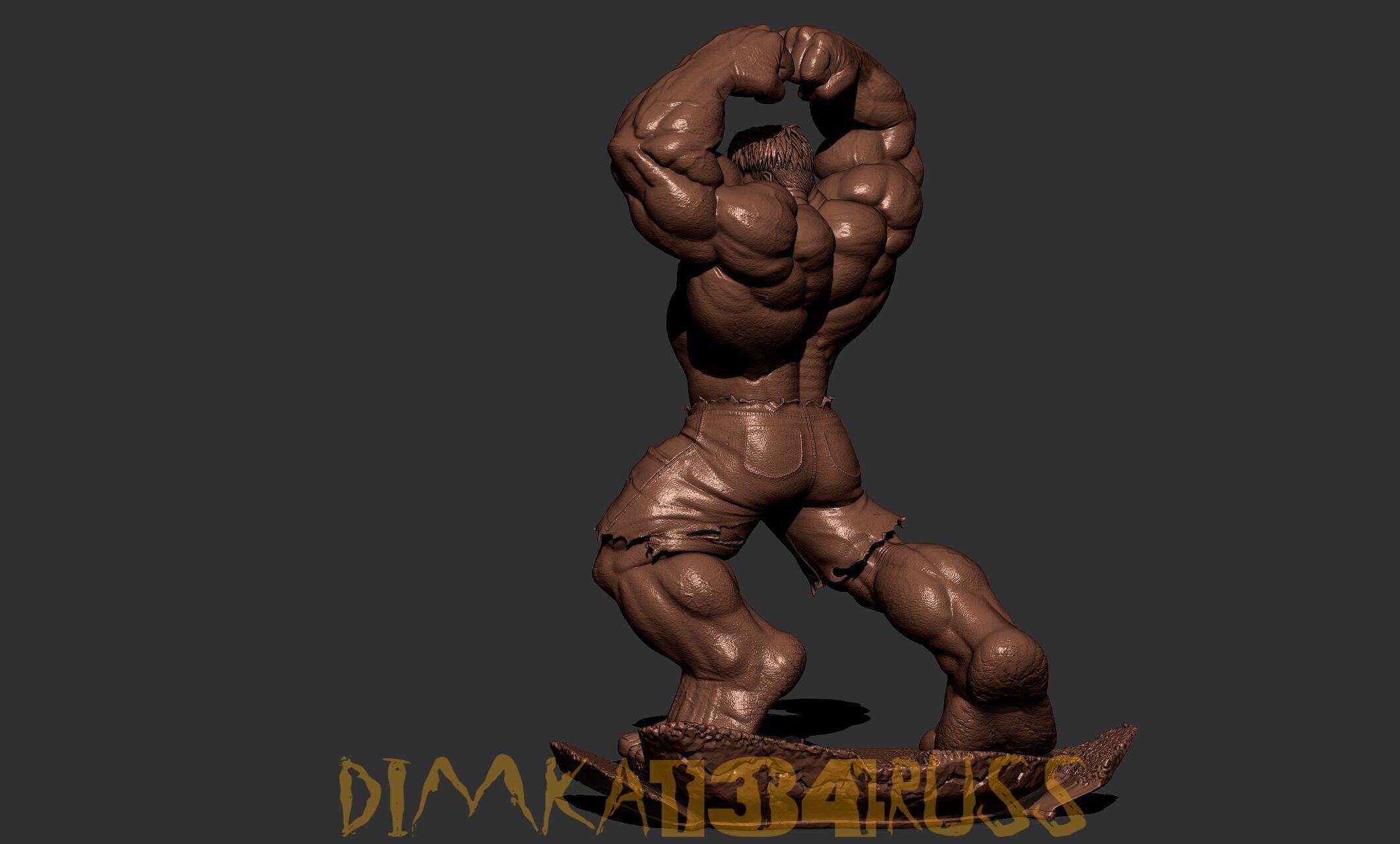 RED HULK 3D print model_15