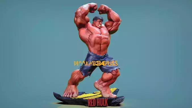 RED HULK 3D print model