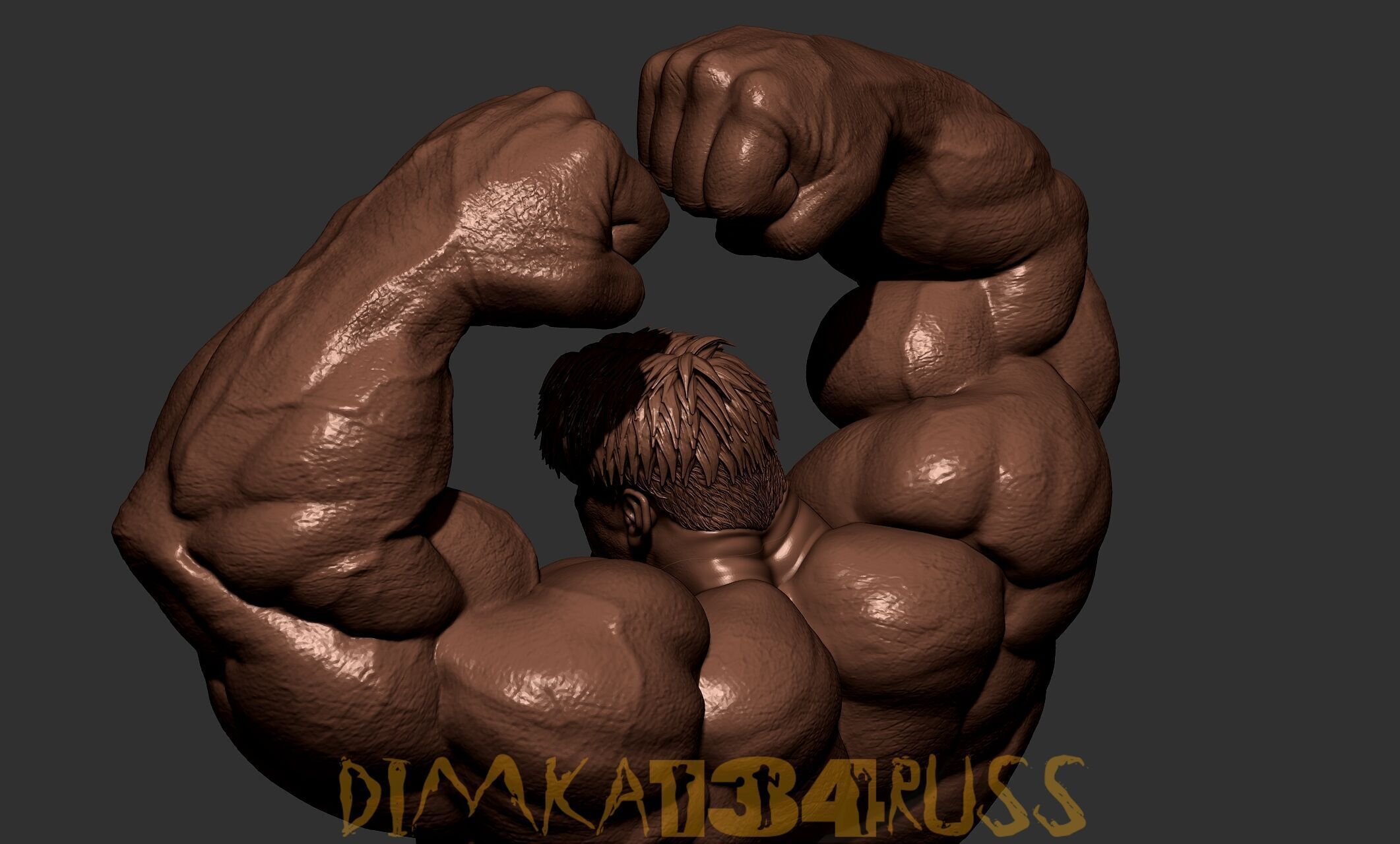RED HULK 3D print model_6