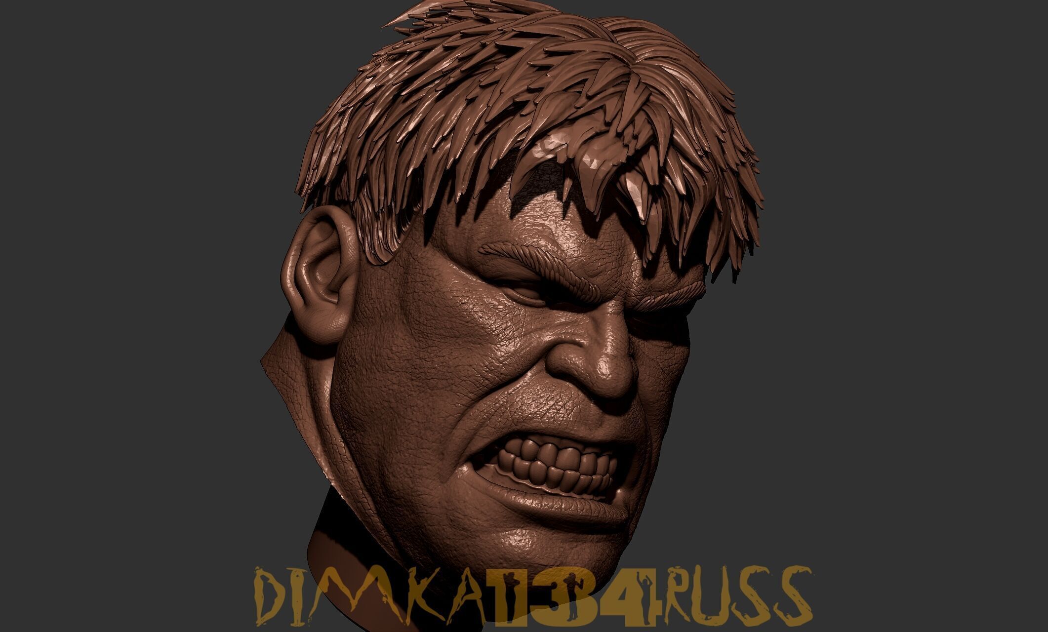 RED HULK 3D print model_1