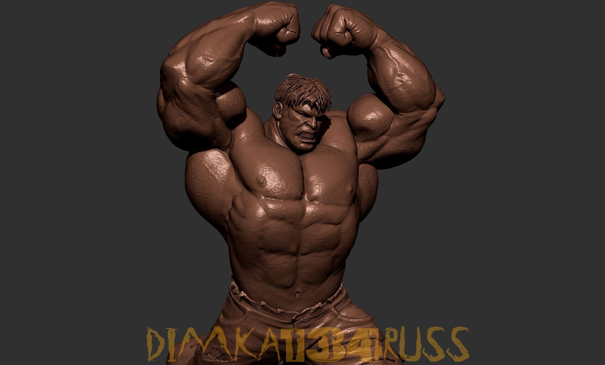 RED HULK 3D print model_8