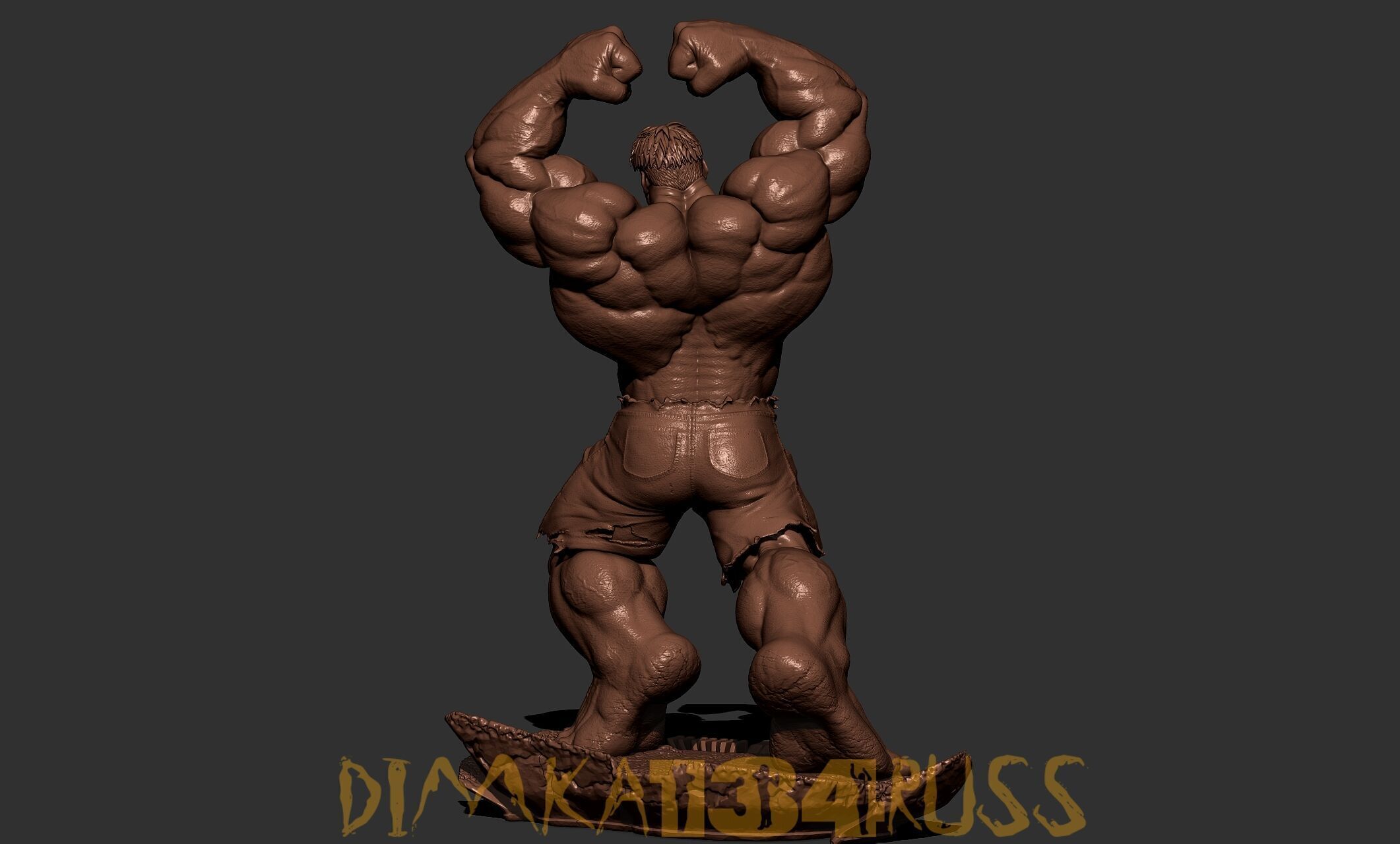 RED HULK 3D print model_12