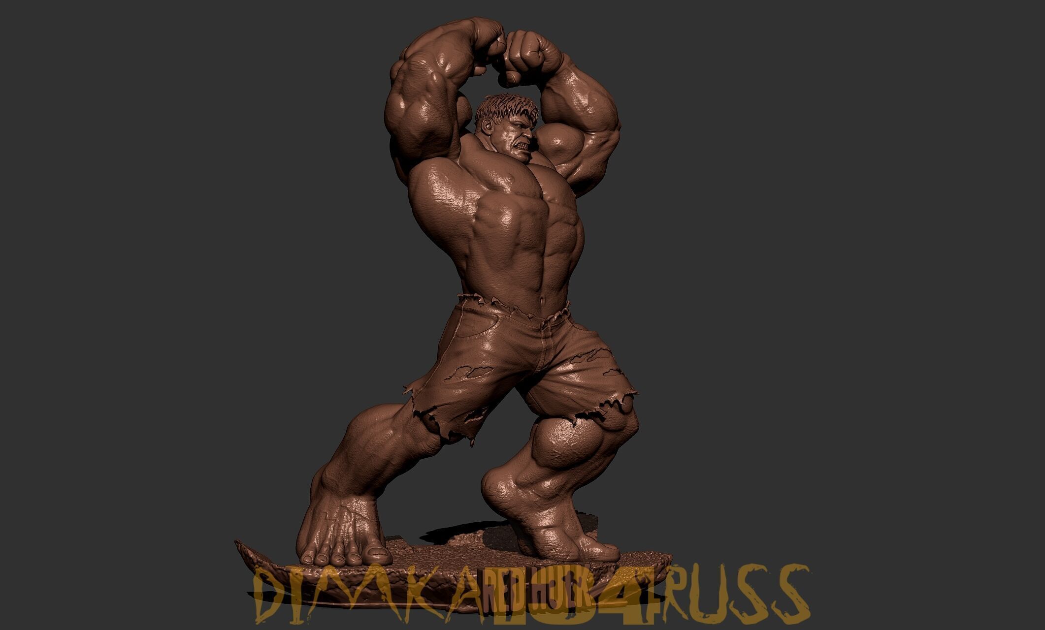 RED HULK 3D print model_11