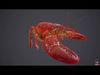 Lobster Low-poly 3D model_1