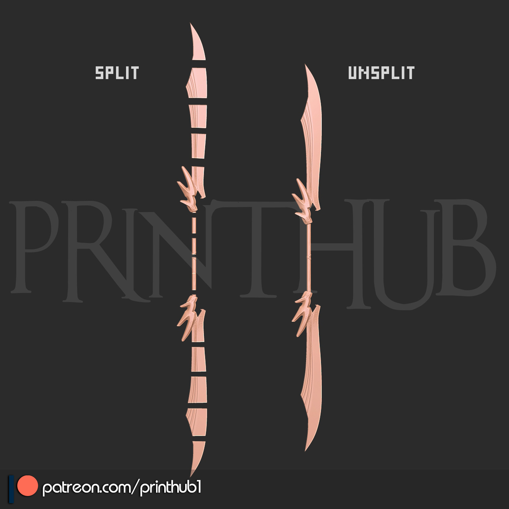 Shippuu Sword Level 2 Onimusha Fan Art Cosplay Prop STL File 3D print model_5