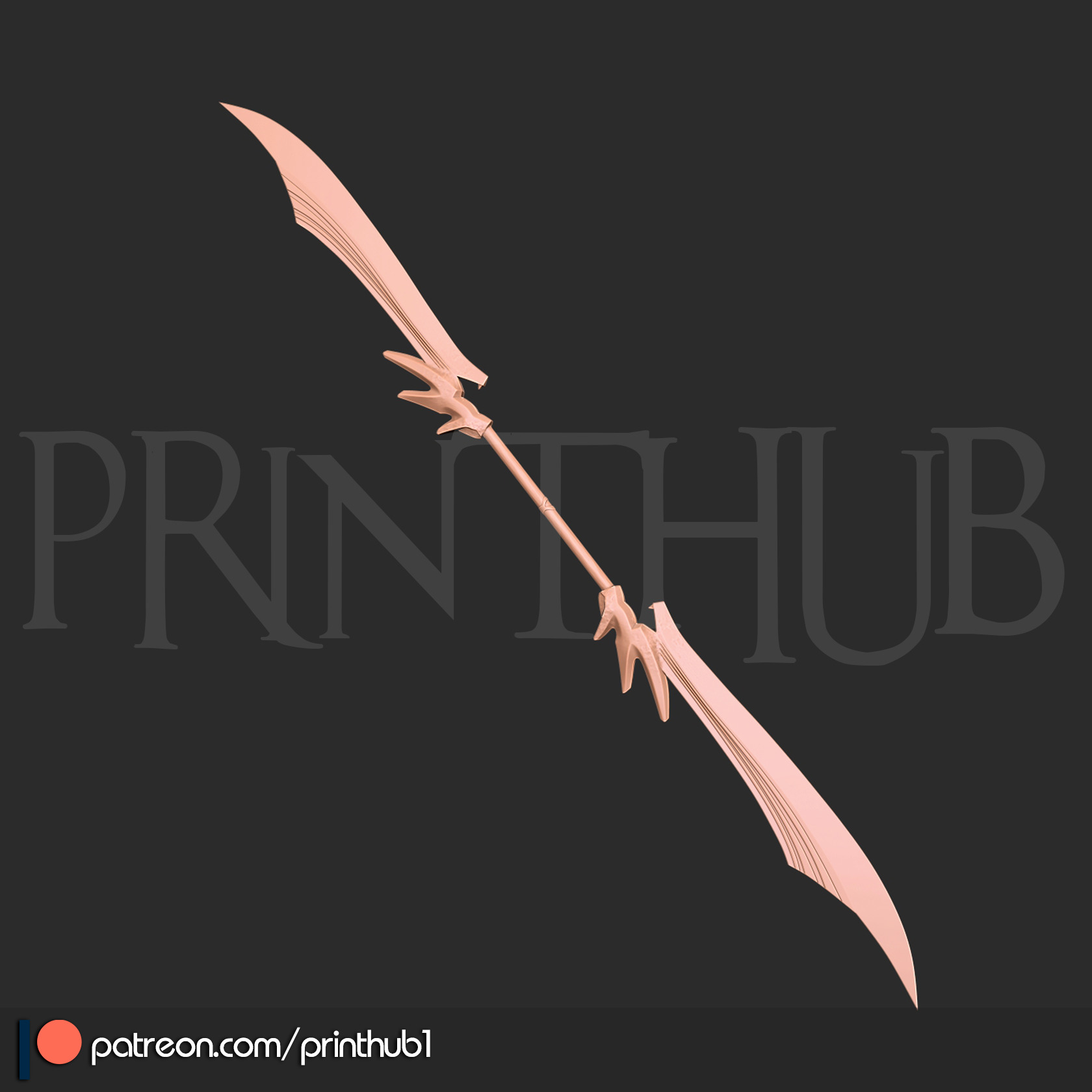 Shippuu Sword Level 2 Onimusha Fan Art Cosplay Prop STL File 3D print model_1