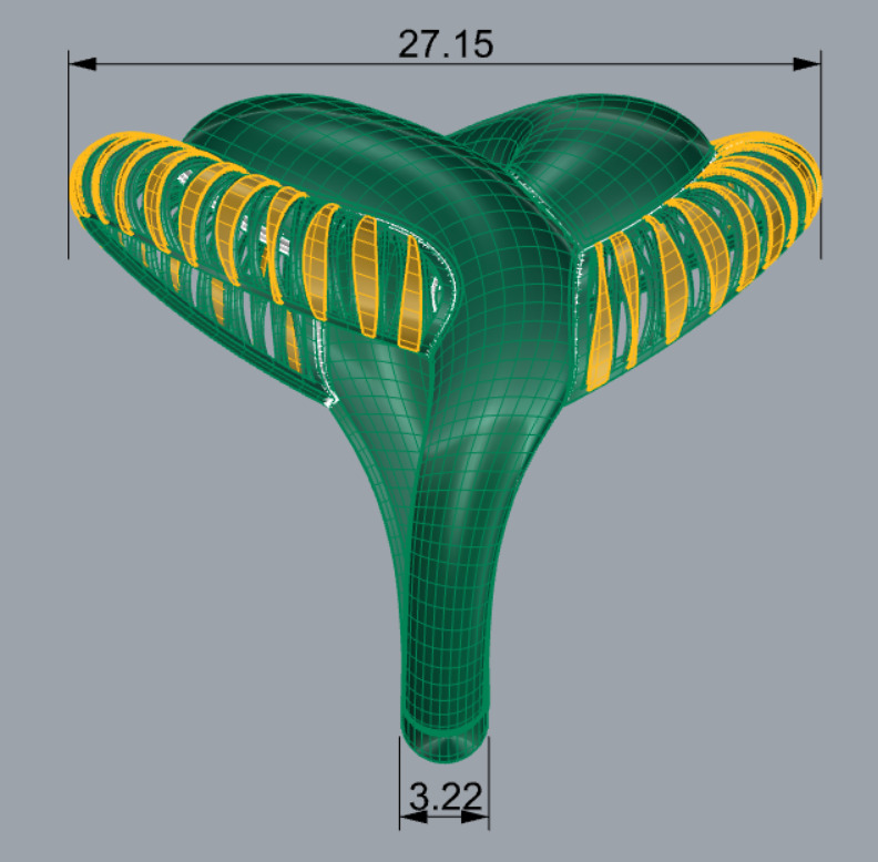Bold Honeycomb Twist Ring- Lightweight 3D Printable Model-R7-08 3D print model_10