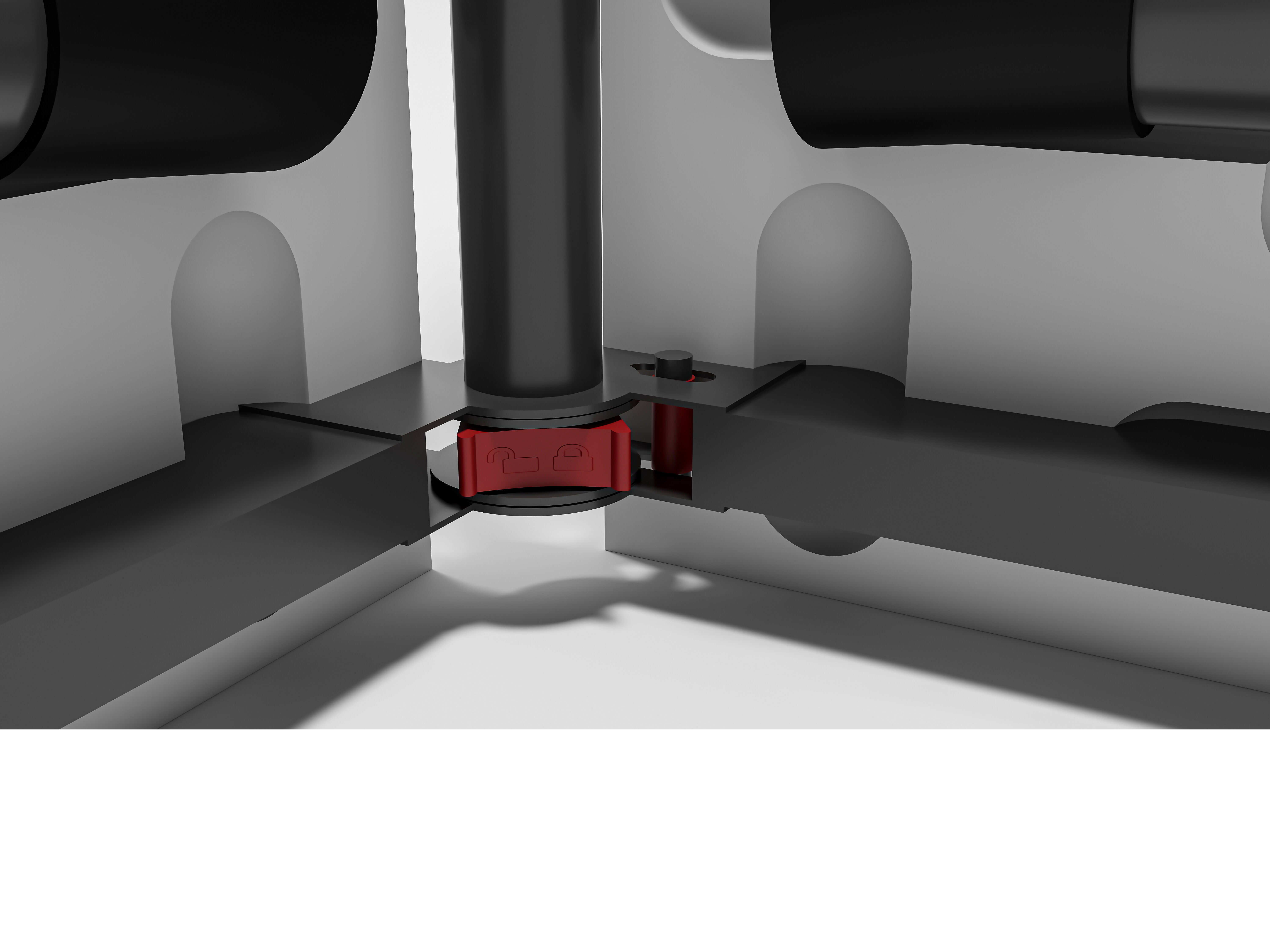 Folding Rectangular Plastic Table 3D Model Low-poly 3D model_2