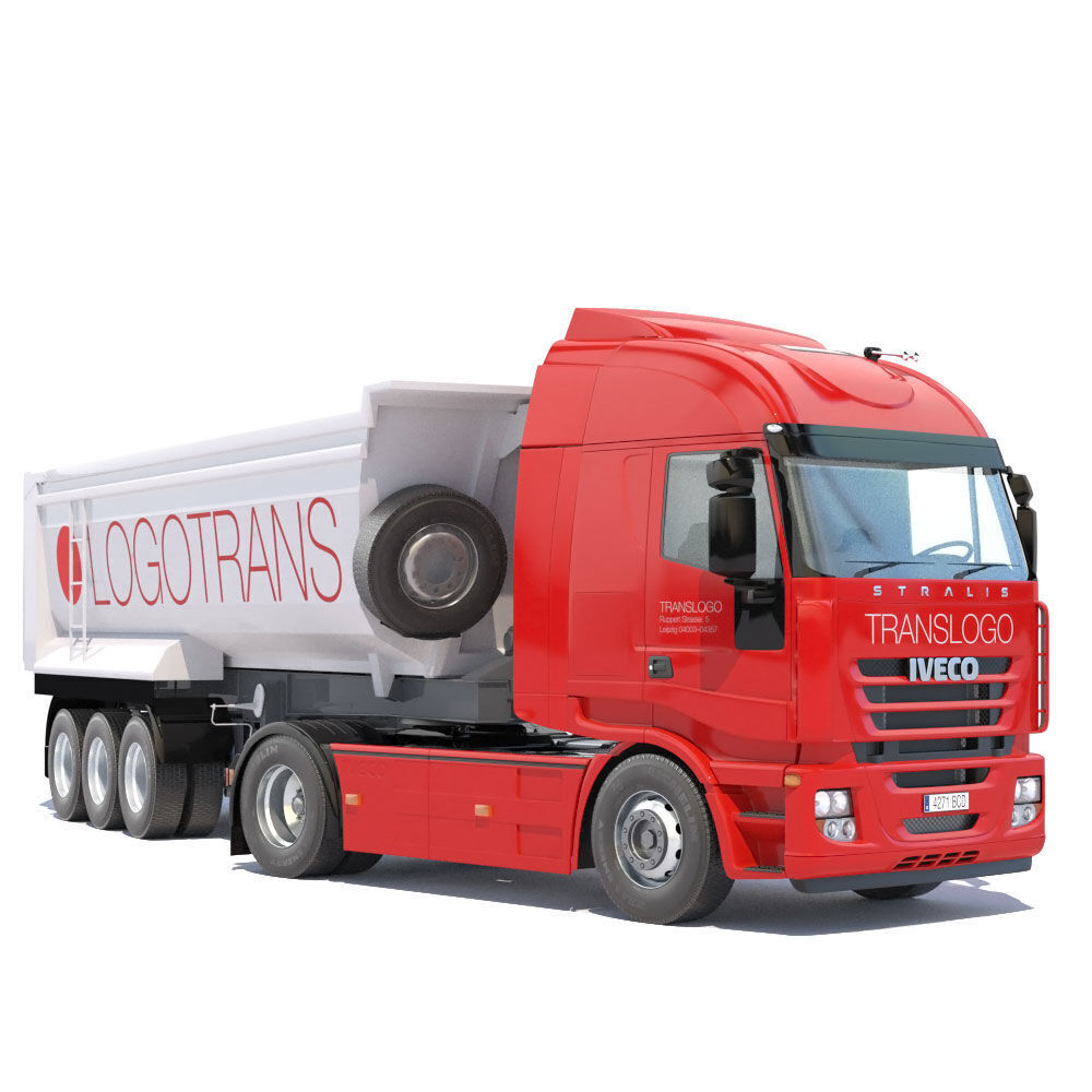 IVECO Stralis Dump Truck 3D model_2