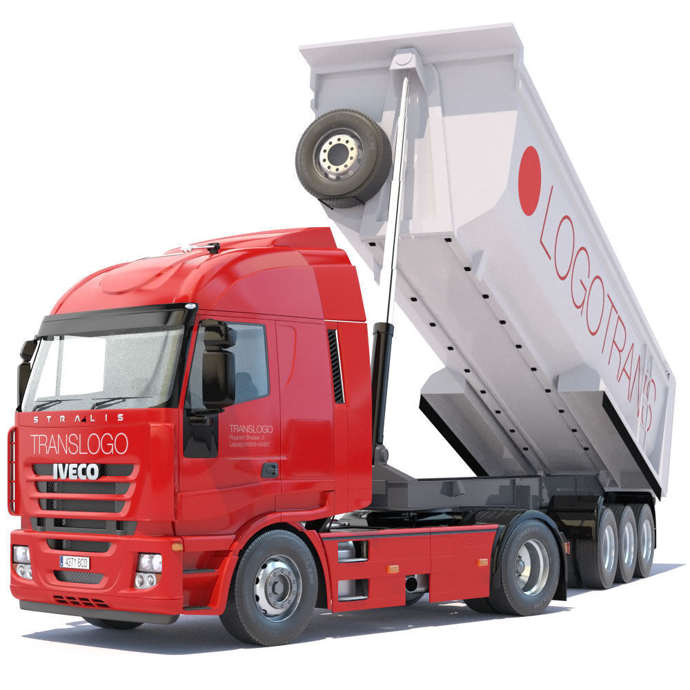 IVECO Stralis Dump Truck 3D model_5