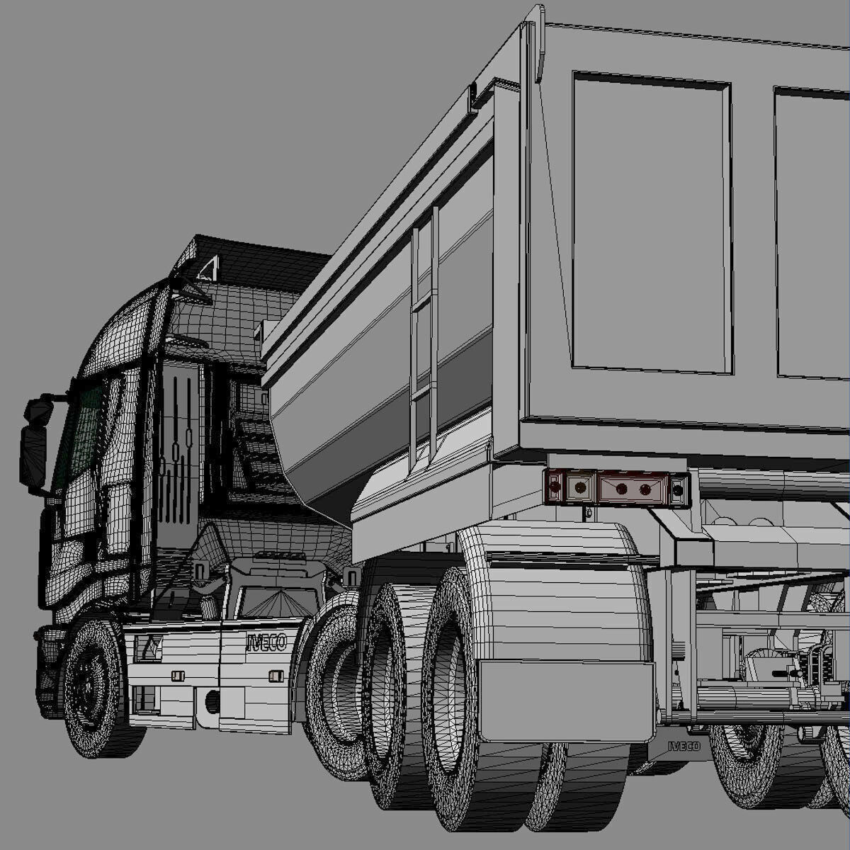 IVECO Stralis Dump Truck 3D model_7
