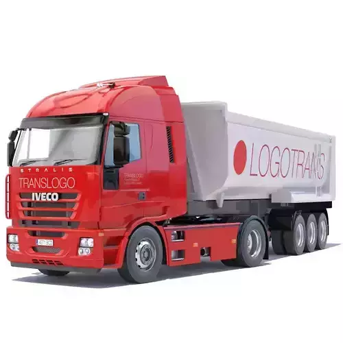 IVECO Stralis Dump Truck 3D model IVECO Stralis Dump Truck 3D model