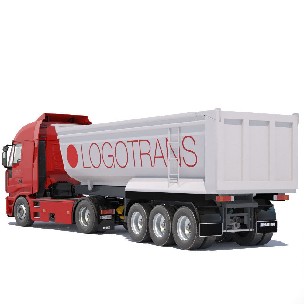 IVECO Stralis Dump Truck 3D model_4