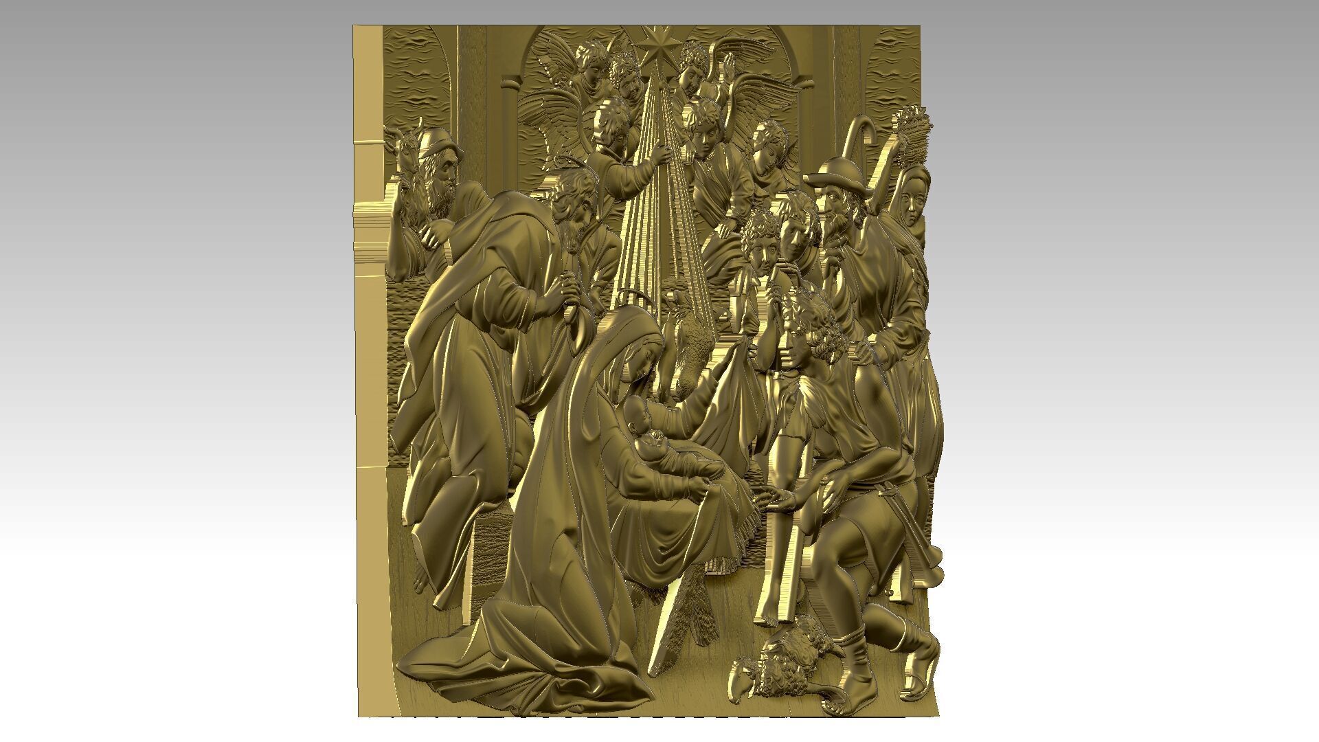 Christmas  Reliefs  3D print model_4