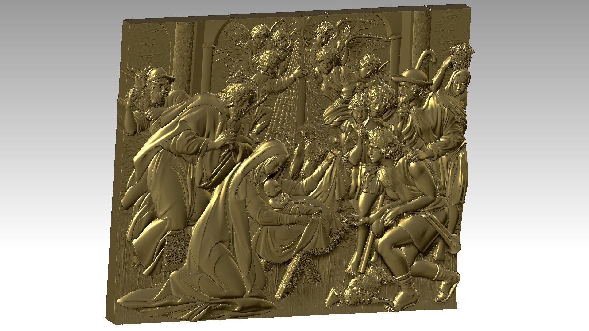 Christmas  Reliefs  3D print model_7