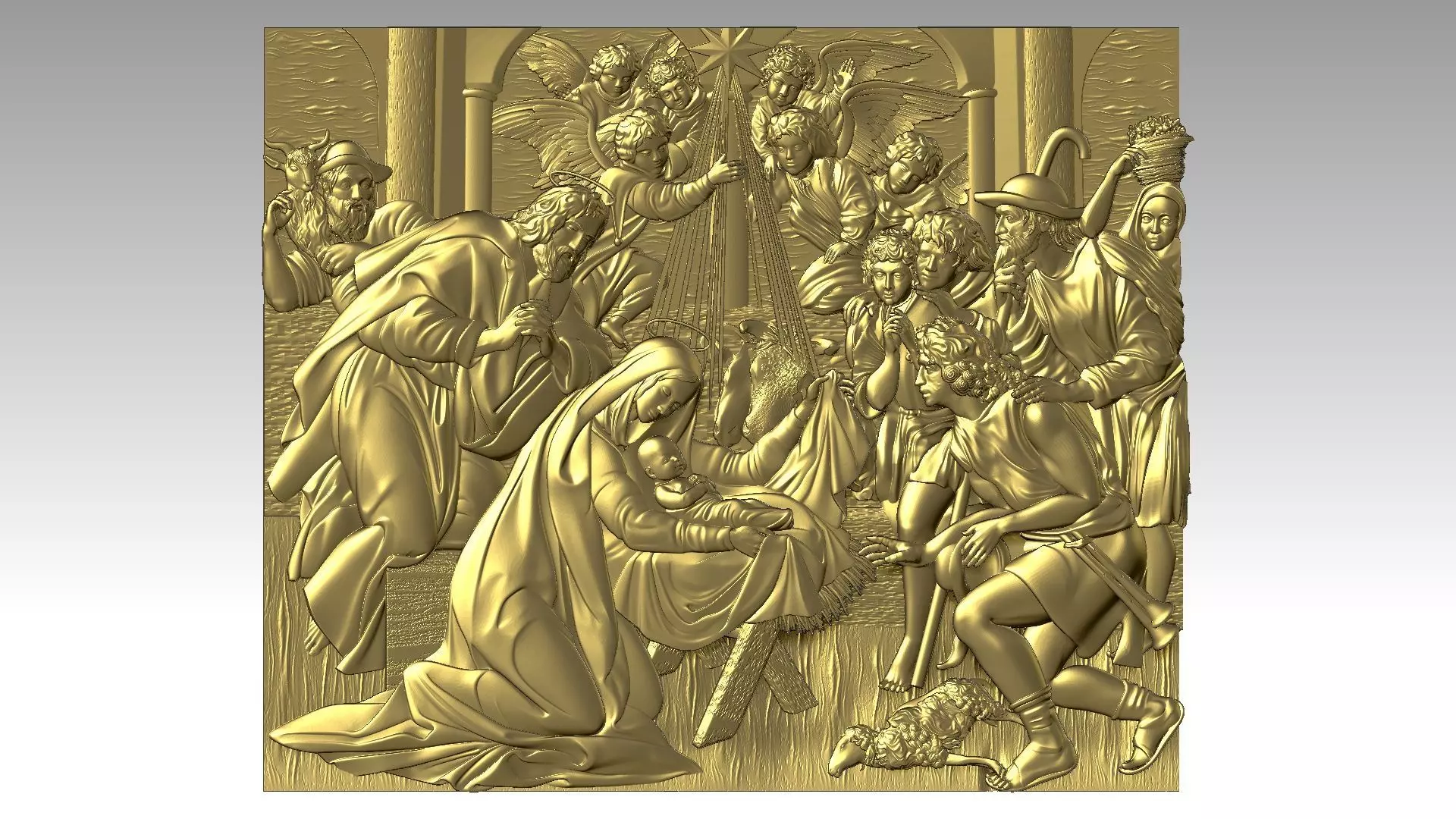 Christmas  Reliefs  3D print model_0