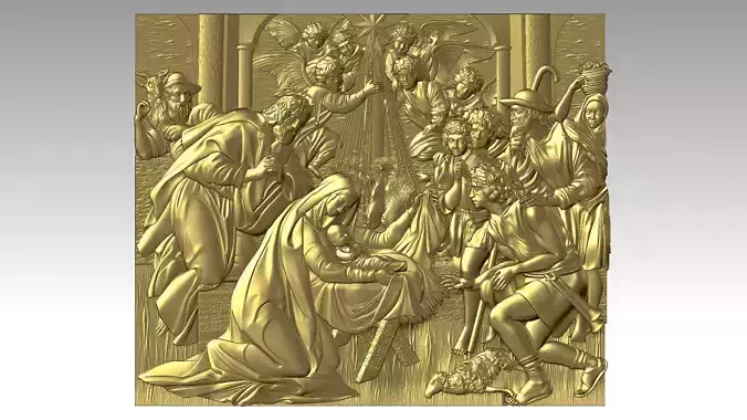 Christmas  Reliefs  3D print model