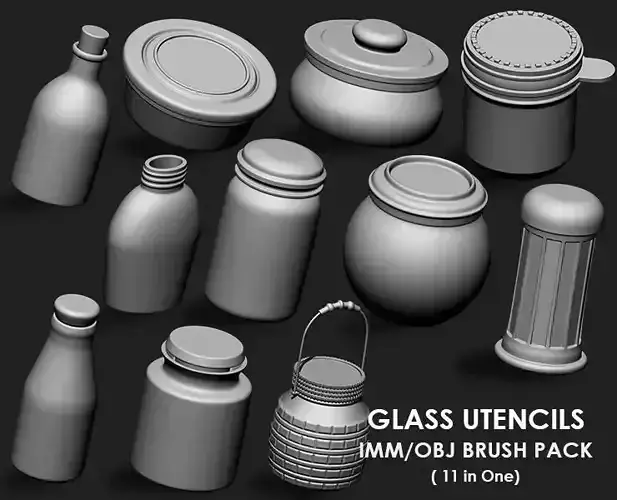 Glass Utencils IMM Brush Pack 11 in One