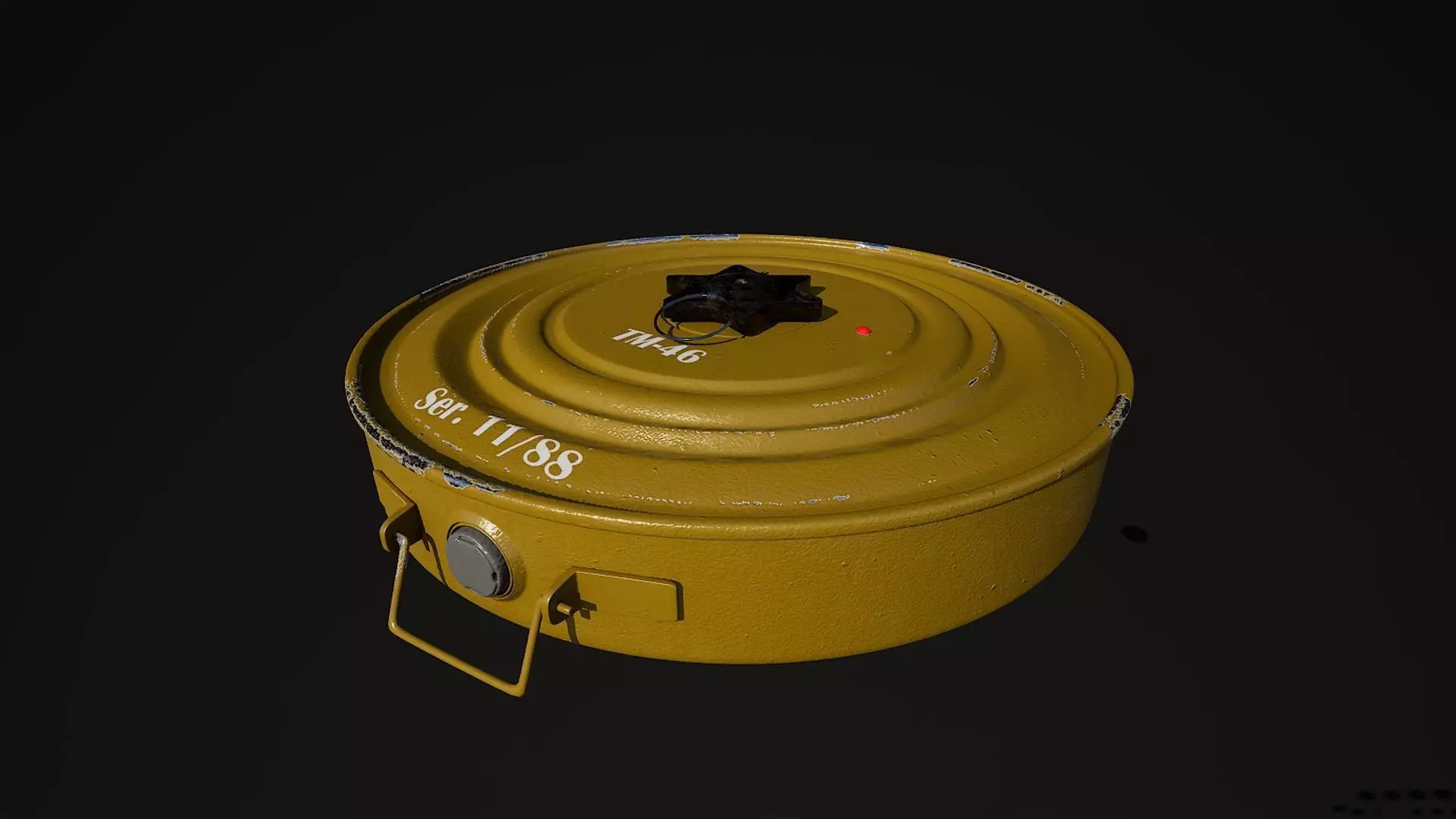 Anti-tank mine TM46 desert color 3D model_0