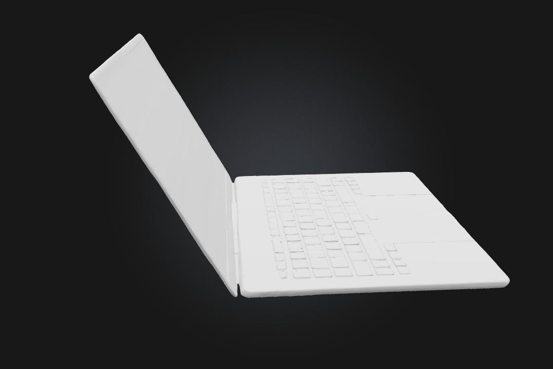 Vibrant Laptop Display Sleek Design with a Burst of Colo 3D model_7