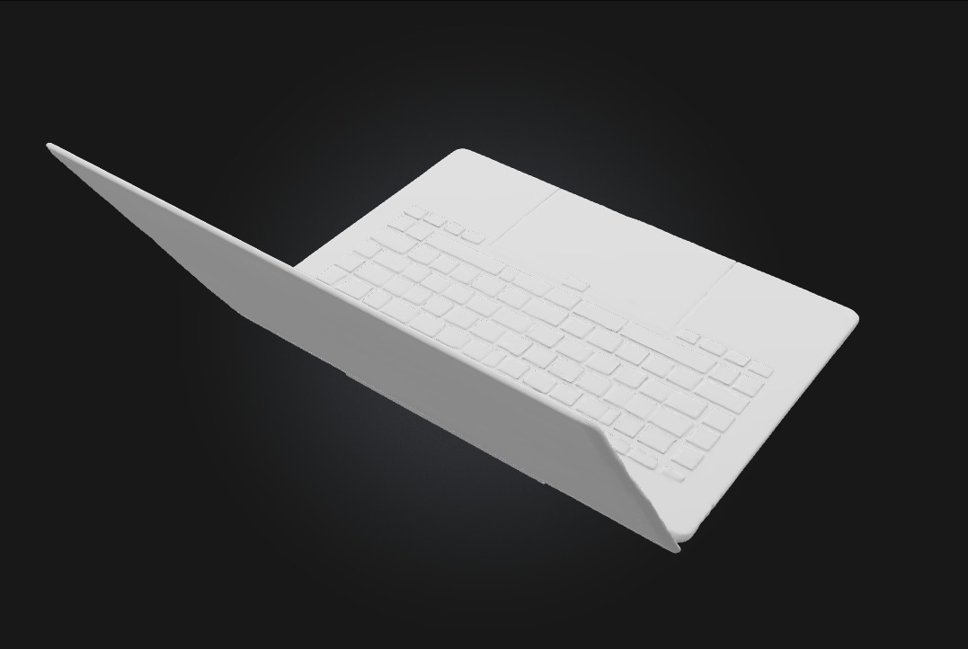 Vibrant Laptop Display Sleek Design with a Burst of Colo 3D model_8