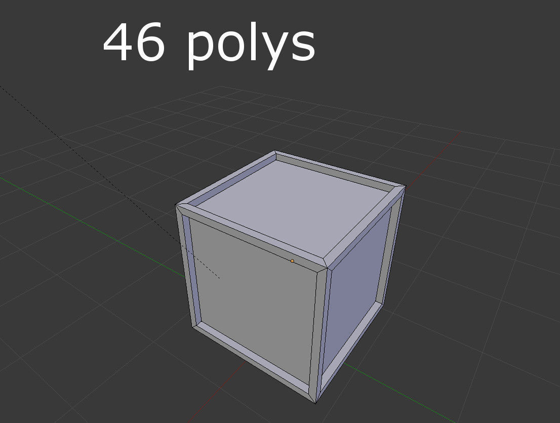 low poly metal crate Low-poly 3D model_4