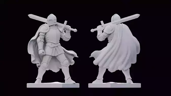 Knight Statue Free 3D print model