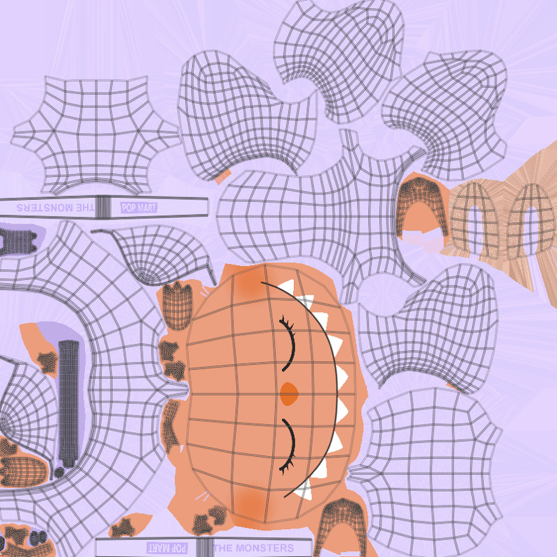 Labubu The Monsters Low-poly 3D model_19