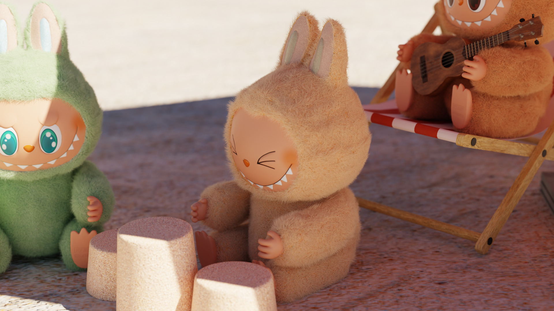 Labubu The Monsters Low-poly 3D model_26