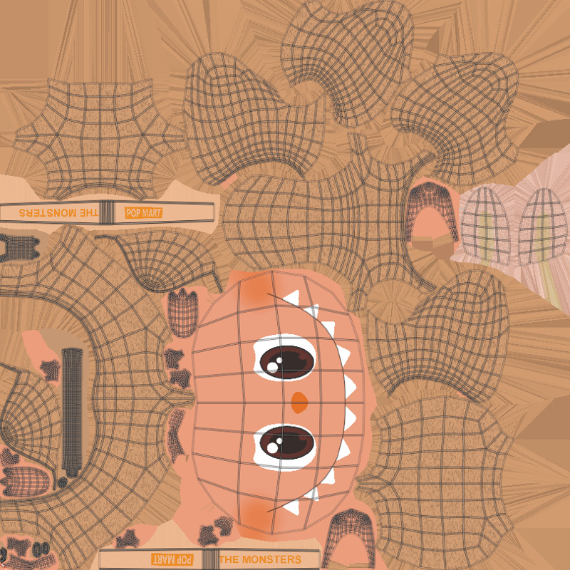 Labubu The Monsters Low-poly 3D model_37